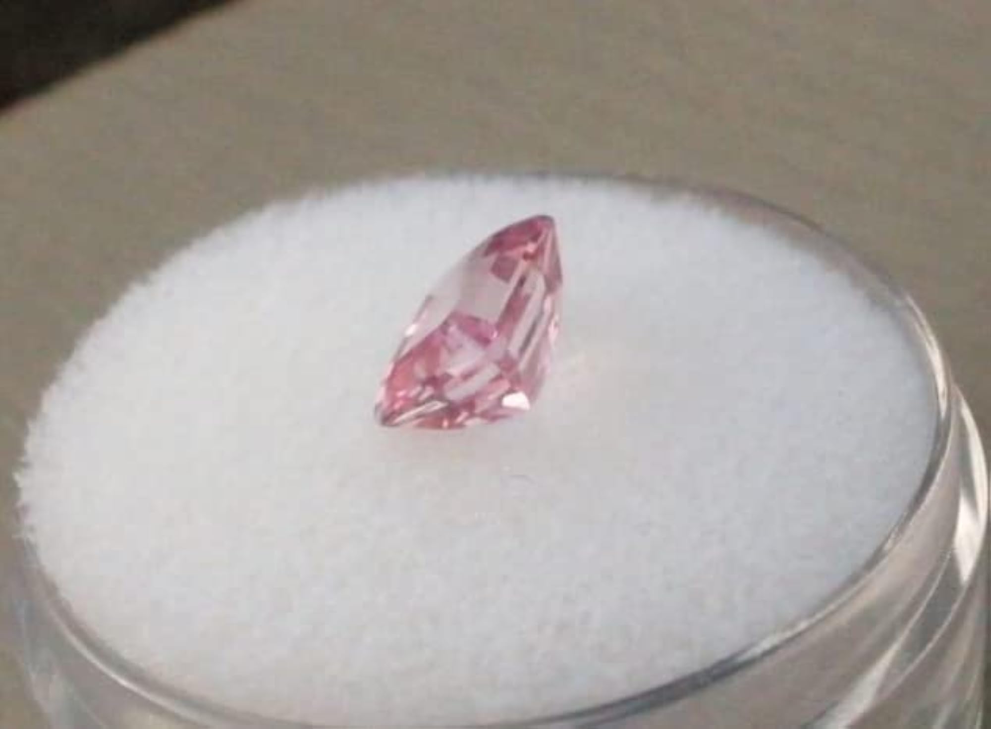 Pink Rose Quartz Crystal Stone, 12.50 Carat, Certified